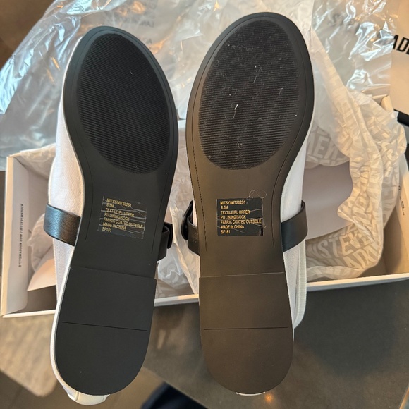 Steve Madden Misty Mary Jane White/Black Sz 8.5 - Picture 7 of 11